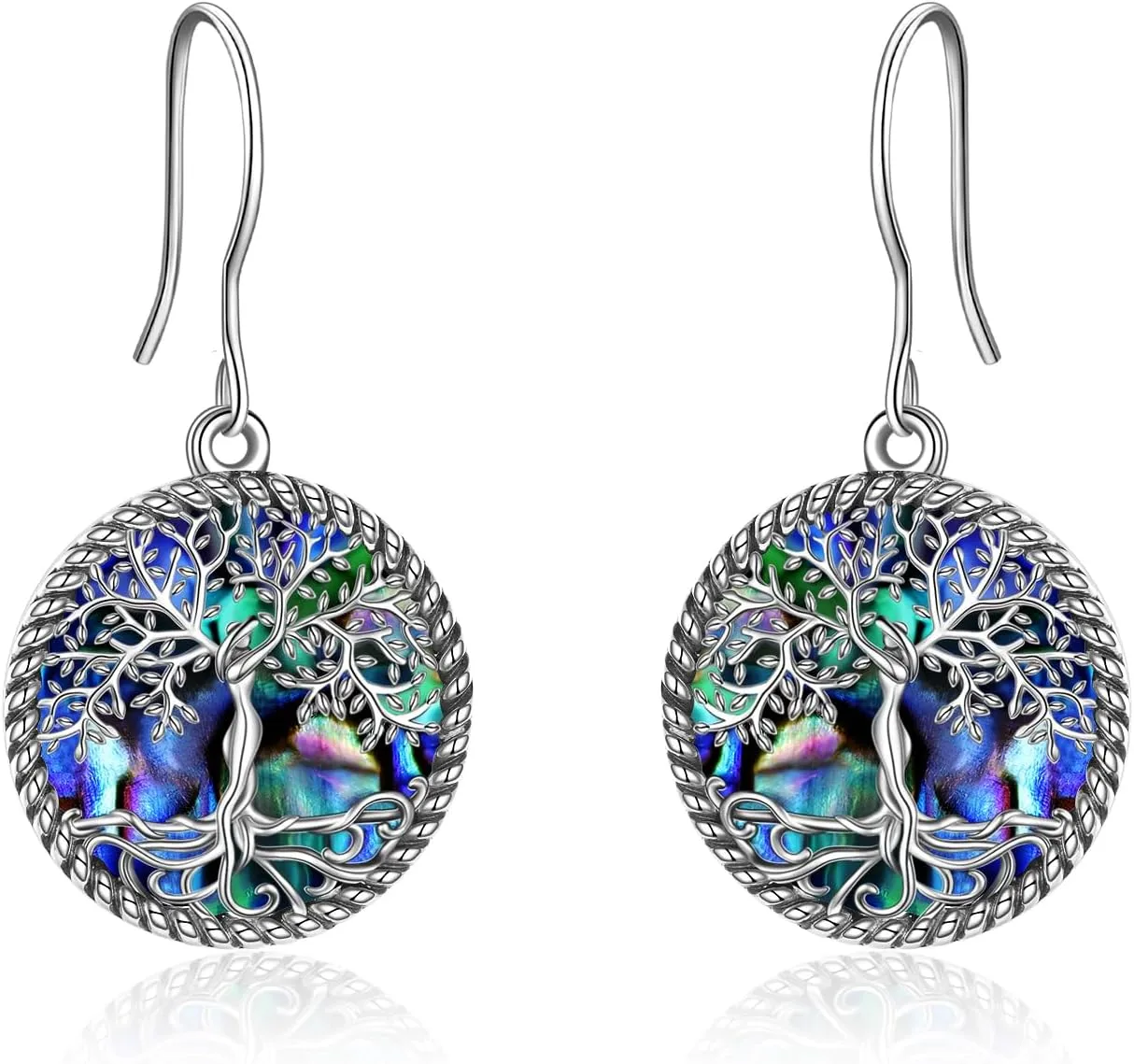 ONEFINITY Sterling Silver Tree of Life Dangle Drop Earrings for Women and Girls - Christmas Gifts