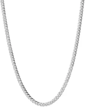Q&S Jewels 3.5MM Cuban Links Chain Necklace 18K Gold Plated, Stainless Steel Chain for Men Women,Fashion Jewelry, Wear Alone or with Pendant (18-30 Inch)