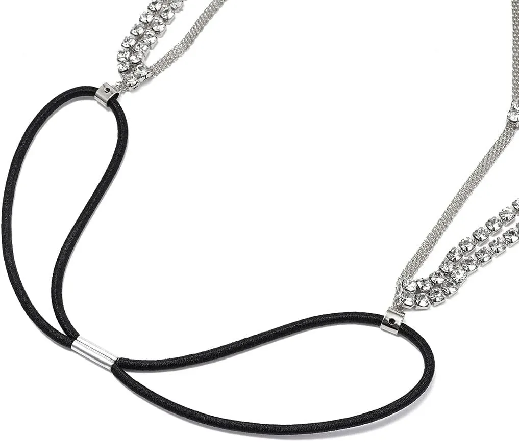 REETAN Leg Jewelry Thigh Rhinstone Body Chain for Women
