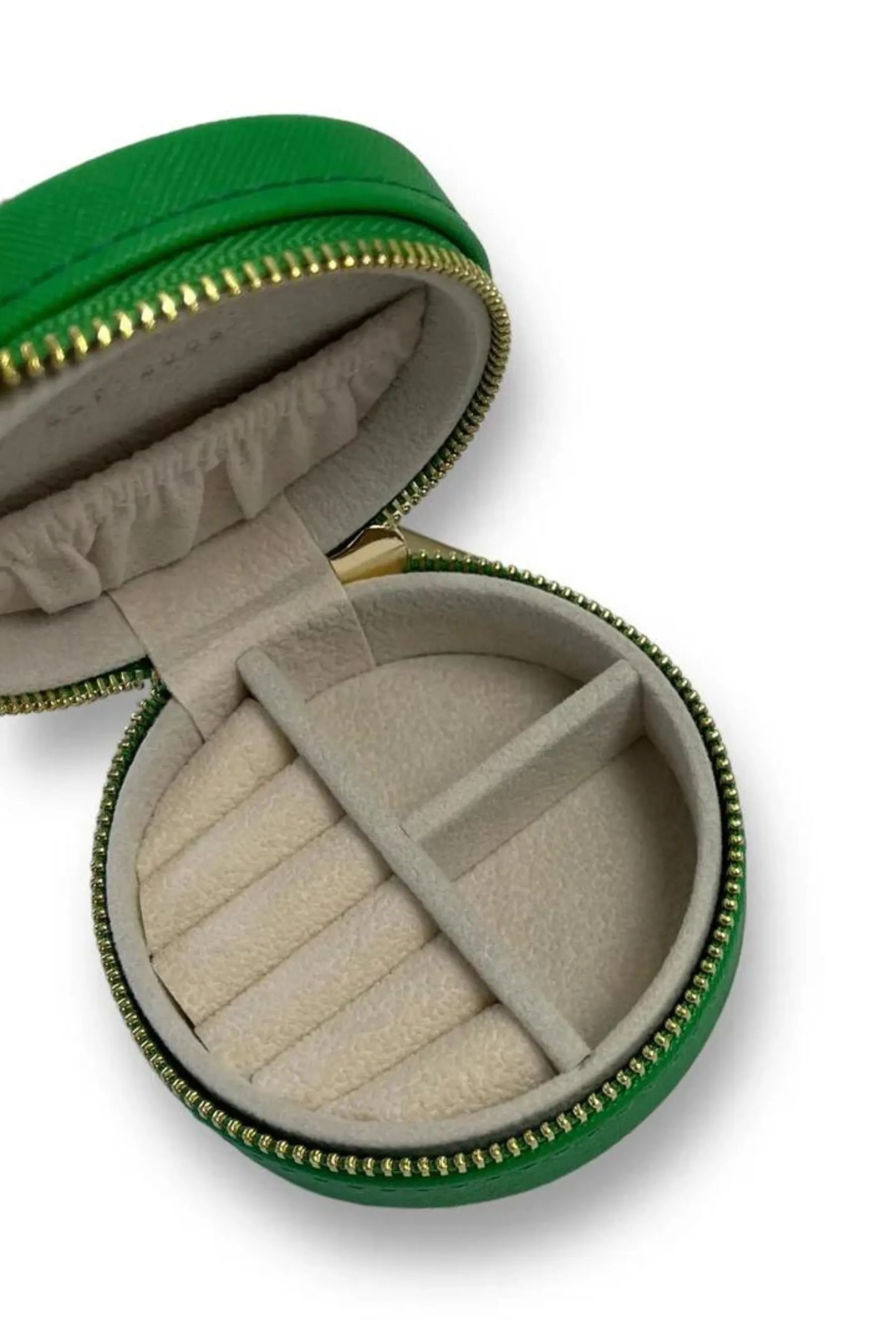 Round Jewellery Case | Green
