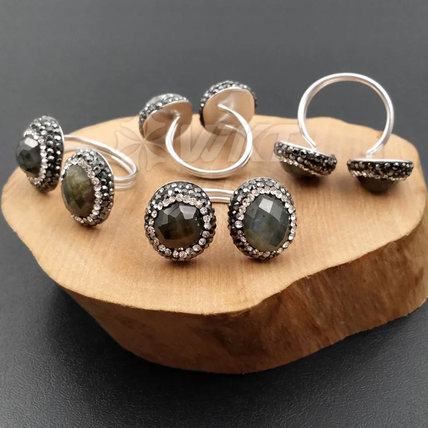 Rr012 Wkt Wholesale 925 Sterling Silver Labradorite Ring,Gorgeous Natural Double Stone Labradorite Fashion Ring - Buy Labradorite Ring,Silver Labradorite Ring,Labradorite Fashion Ring Product on Alibaba.com