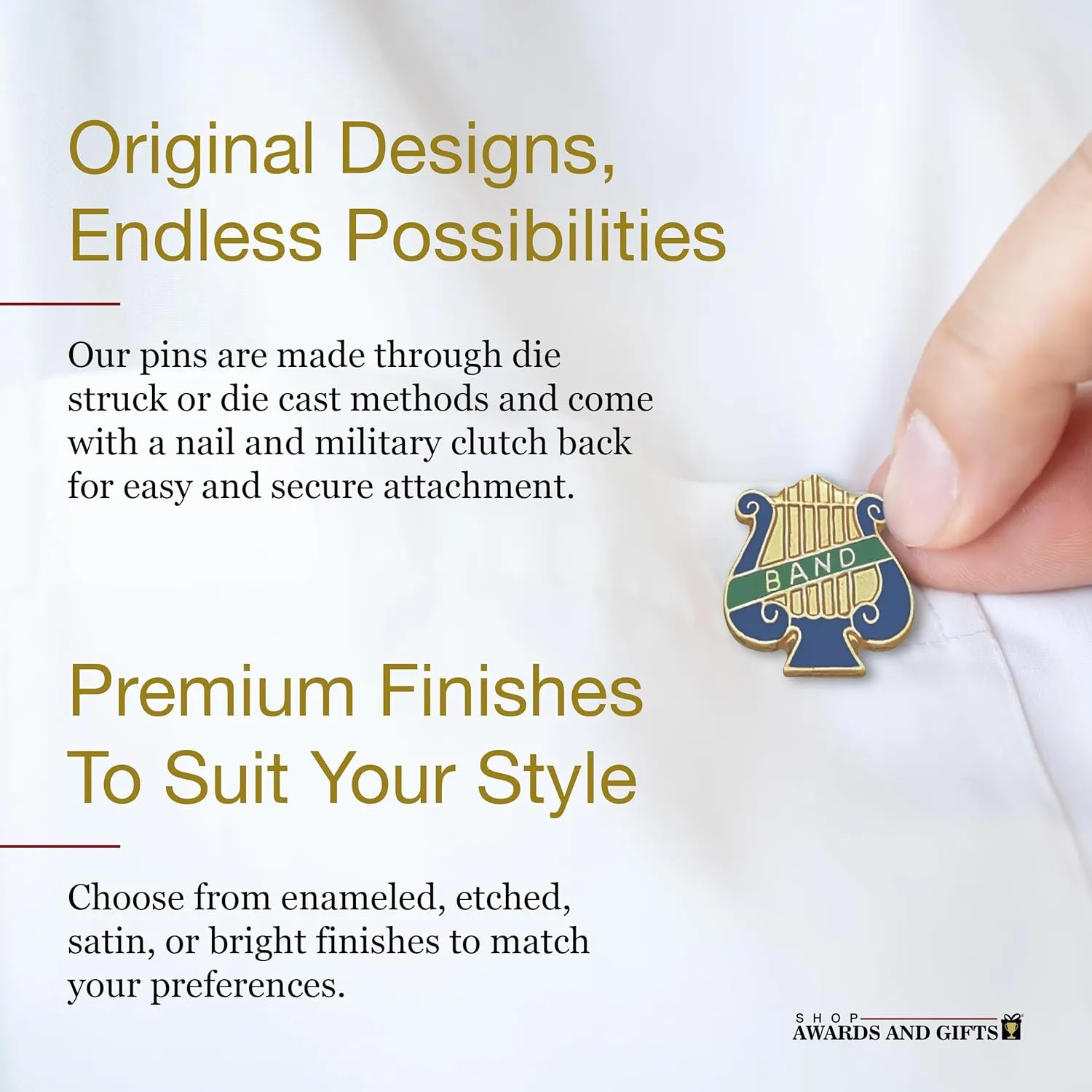 SHOP AWARDS AND GIFTS Service Recognition Lapel Pins