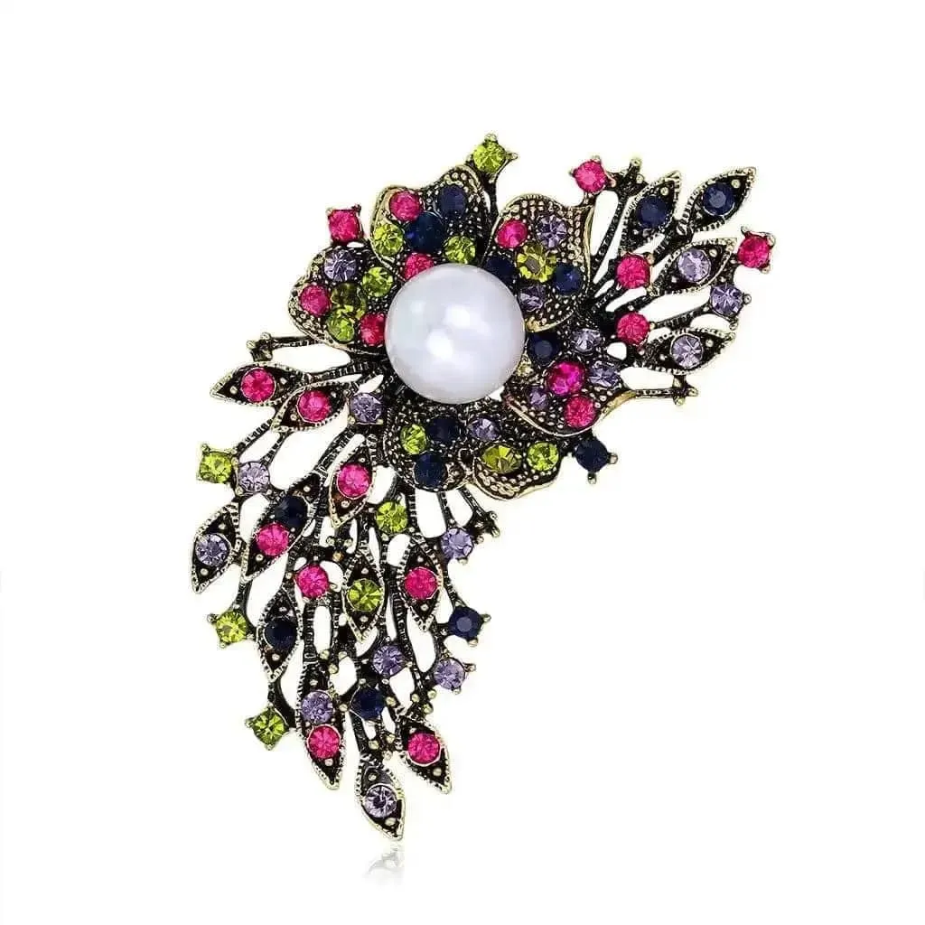 Shop Diamond Colored Rhinestone Brooch - Add Sparkle to Your Outfit with this Elegant Accessory