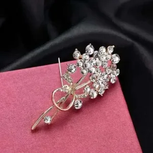 Shop Exquisite Crystal Flower Brooch for a Touch of Elegance