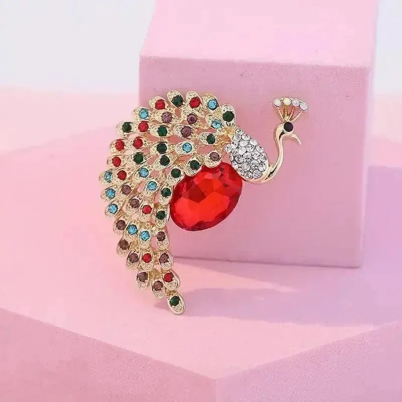 Shop Fashionable Peacock Brooch for a Stylish Look