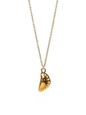 SITOS - Colombia Necklace Empanada Pendant Colombian Souvenirs Pierogi or Dumpling Food Jewelry Latina gifts Latino Food Products