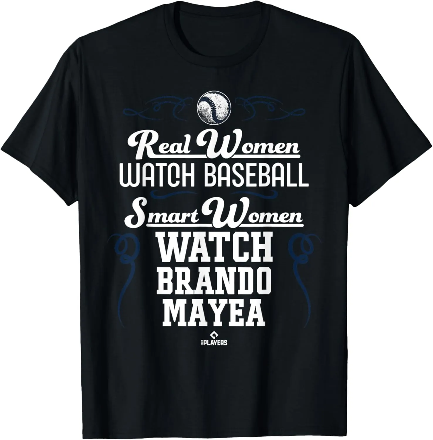 Smart Women Watch Brando Mayea Prospect Baseball Fan Gear T-Shirt