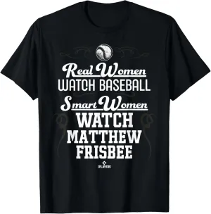 Smart Women Watch Matthew Frisbee Prospect Baseball Fan Gear T-Shirt