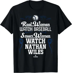 Smart Women Watch Nathan Wiles Prospect Baseball Fan Gear T-Shirt