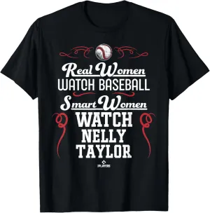 Smart Women Watch Nelly Taylor Prospect Baseball Fan Gear T-Shirt