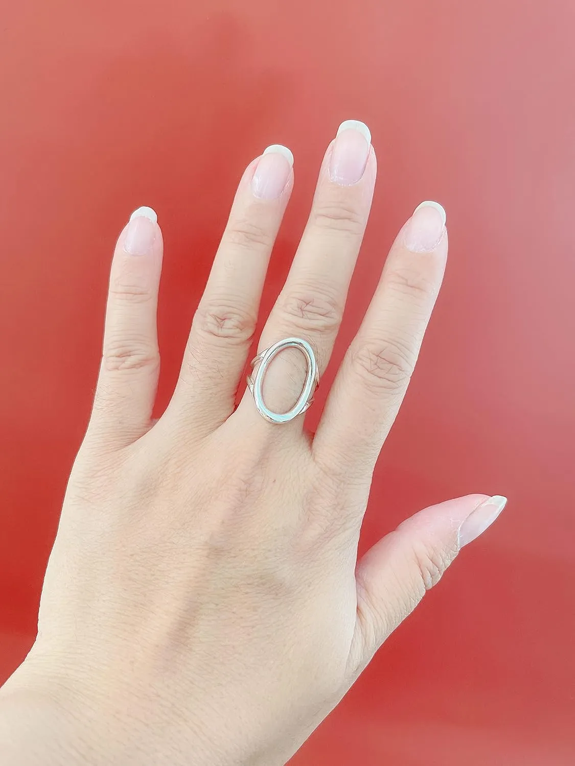 Sterling Silver Circle Ring - Handmade Infinity Band from Israel - Dainty Karma Ring for Women - Ideal Gifts for Anniversary, Birthday, Special Occasions - Stylish Ring, 3.8mm Width, Size 4-12