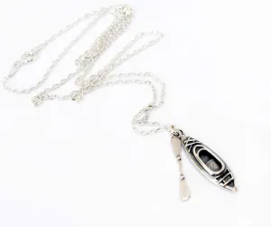 Sterling Silver Kayak Necklace