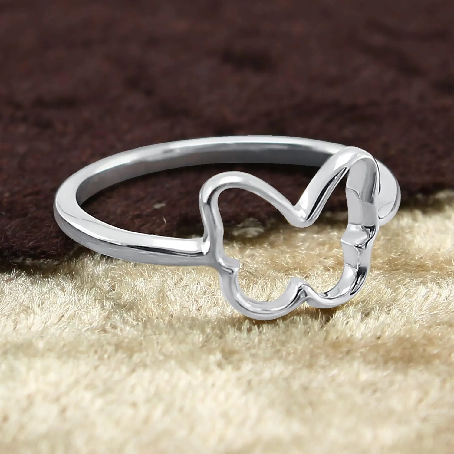 TISHAVI 925 Sterling Silver High Polish Comfort Fit Butterfly Heart Oval Star Pineapple Shapes Infinity Celtic Knot Filigree Style Ring - Classic Gift for Special Occasions