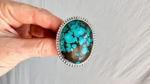 Turquoise and Silver Ring. Size 6.5. 0822