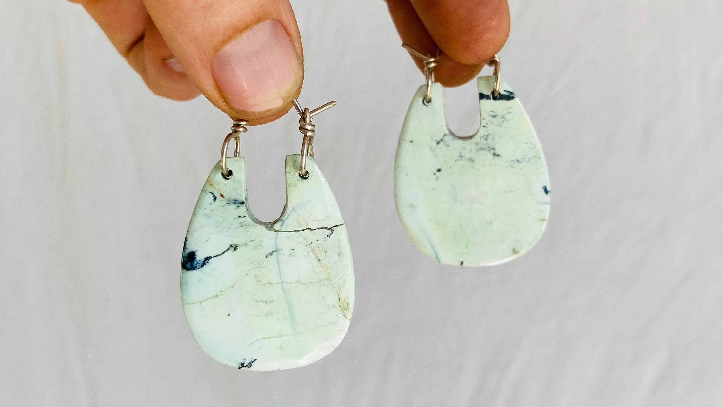 Turquoise And Sterling Earrings