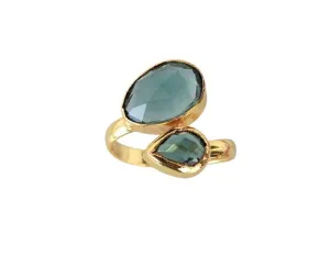Veracity Jewelry Gold Plated Multi Gemstone Rings For Women & Girls - Jewelry For Women's Birthday Anniversary Wife Mom Girlfriend Sister - Handmade Gifts (Green tourmaline)