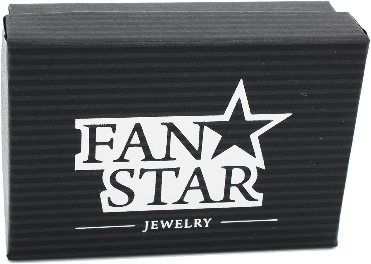 Violet Victoria & Fan Star Soccer Ball Dangle Earrings with Crystals and Rhodium Plating
