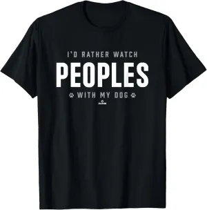 Watch with My Dog Ben Peoples Prospect Baseball Fan Gear T-Shirt