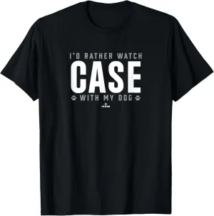 Watch with My Dog Bradley Case Prospect Baseball Fan Gear T-Shirt