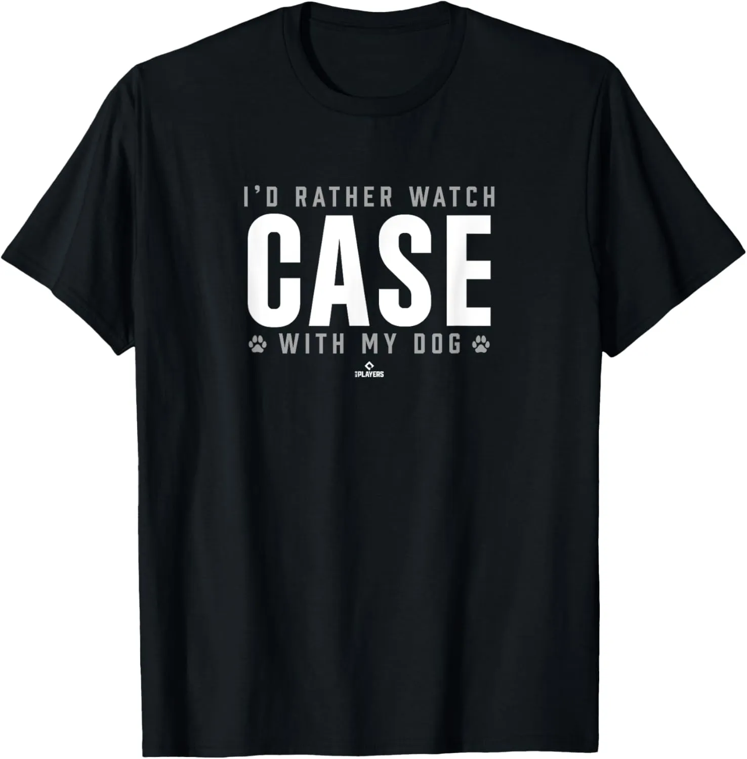 Watch with My Dog Bradley Case Prospect Baseball Fan Gear T-Shirt