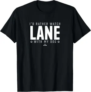 Watch with My Dog Carmine Lane Prospect Baseball Fan Gear T-Shirt