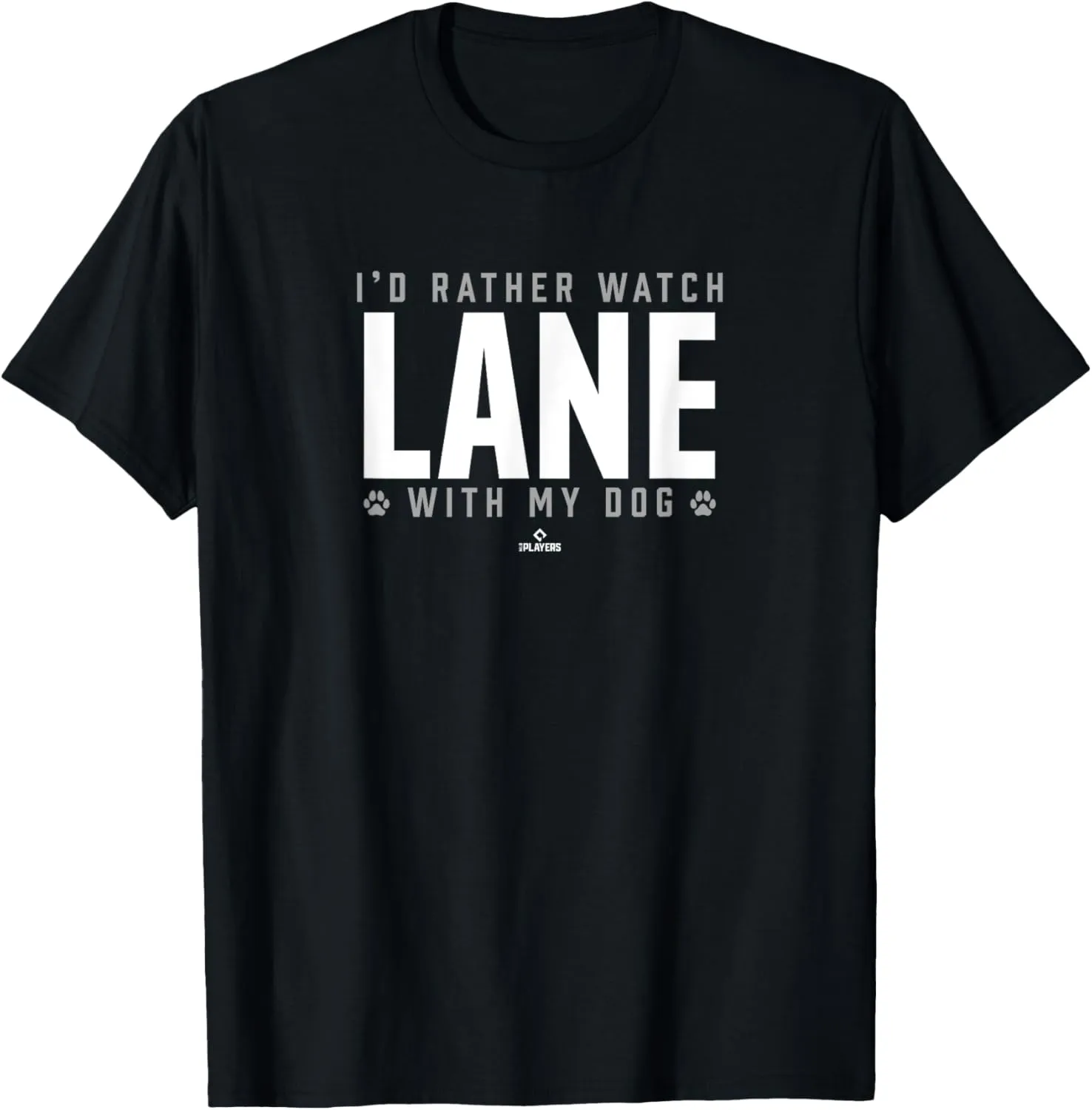 Watch with My Dog Carmine Lane Prospect Baseball Fan Gear T-Shirt
