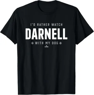 Watch with My Dog Dugan Darnell Prospect Baseball Fan Gear T-Shirt