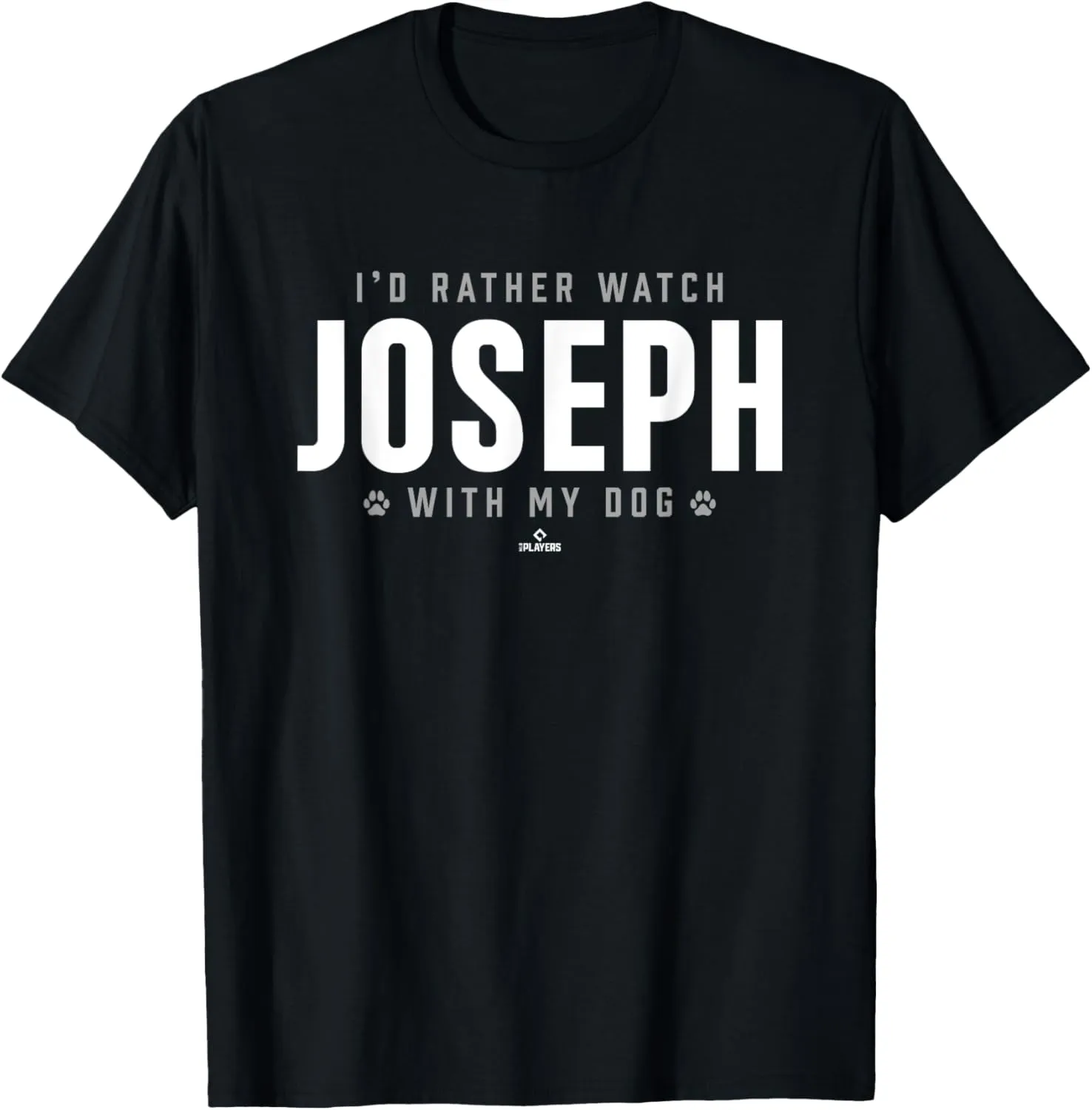 Watch with My Dog Elison Joseph Prospect Baseball Fan Gear T-Shirt