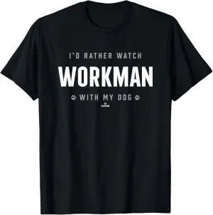 Watch with My Dog Gage Workman Prospect Baseball Fan Gear T-Shirt