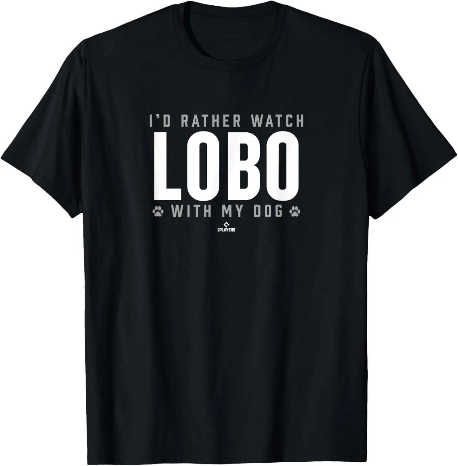Watch with My Dog Inmer Lobo Prospect Baseball Fan Gear T-Shirt