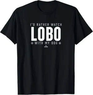 Watch with My Dog Inmer Lobo Prospect Baseball Fan Gear T-Shirt