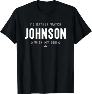 Watch with My Dog Ivan Johnson Prospect Baseball Fan Gear T-Shirt