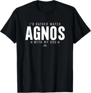 Watch with My Dog Jake Agnos Prospect Baseball Fan Gear T-Shirt