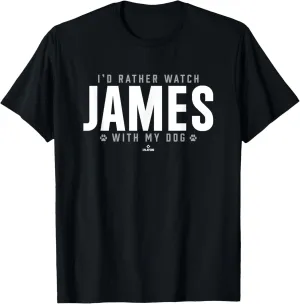 Watch with My Dog Kamren James Prospect Baseball Fan Gear T-Shirt