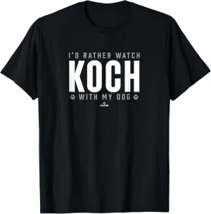Watch with My Dog Matt Koch Prospect Baseball Fan Gear T-Shirt