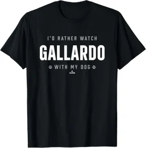 Watch with My Dog Moises Gallardo Prospect Baseball Fan Gear T-Shirt