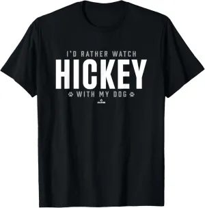 Watch with My Dog Nathaniel Hickey Prospect Baseball Fan T-Shirt