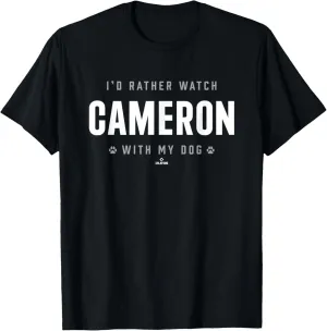 Watch with My Dog Noah Cameron Prospect Baseball Fan Gear T-Shirt