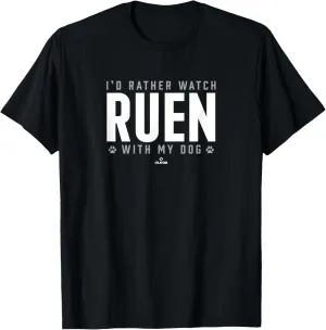 Watch with My Dog Noah Ruen Prospect Baseball Fan Gear T-Shirt