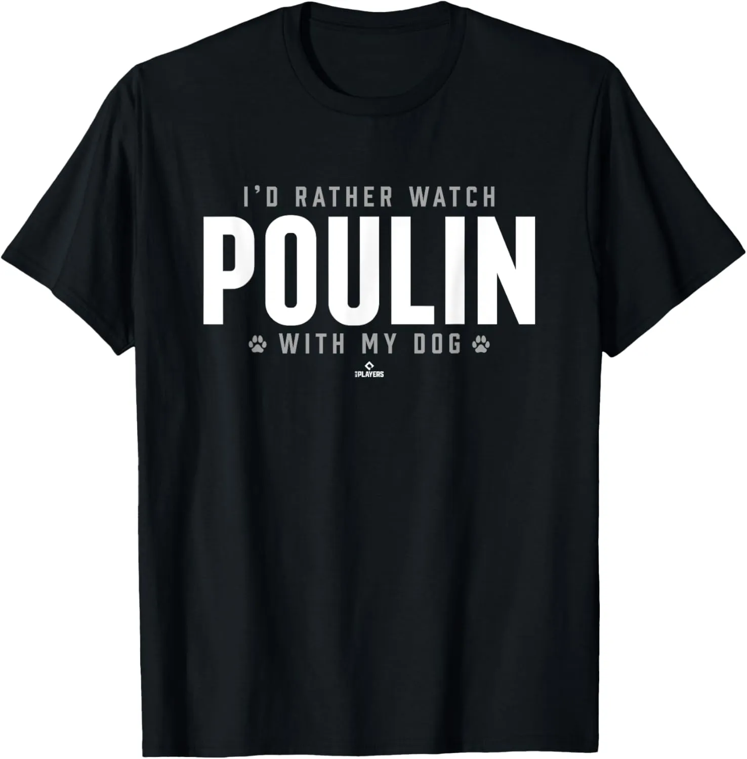 Watch with My Dog Peter Poulin Prospect Baseball Fan Gear T-Shirt