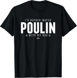 Watch with My Dog Peter Poulin Prospect Baseball Fan Gear T-Shirt