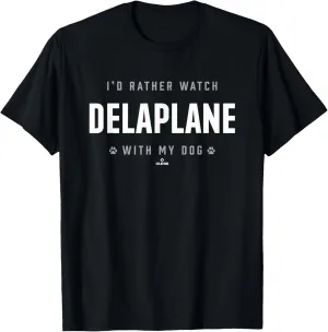 Watch with My Dog Samuel Delaplane Prospect Baseball Fan T-Shirt