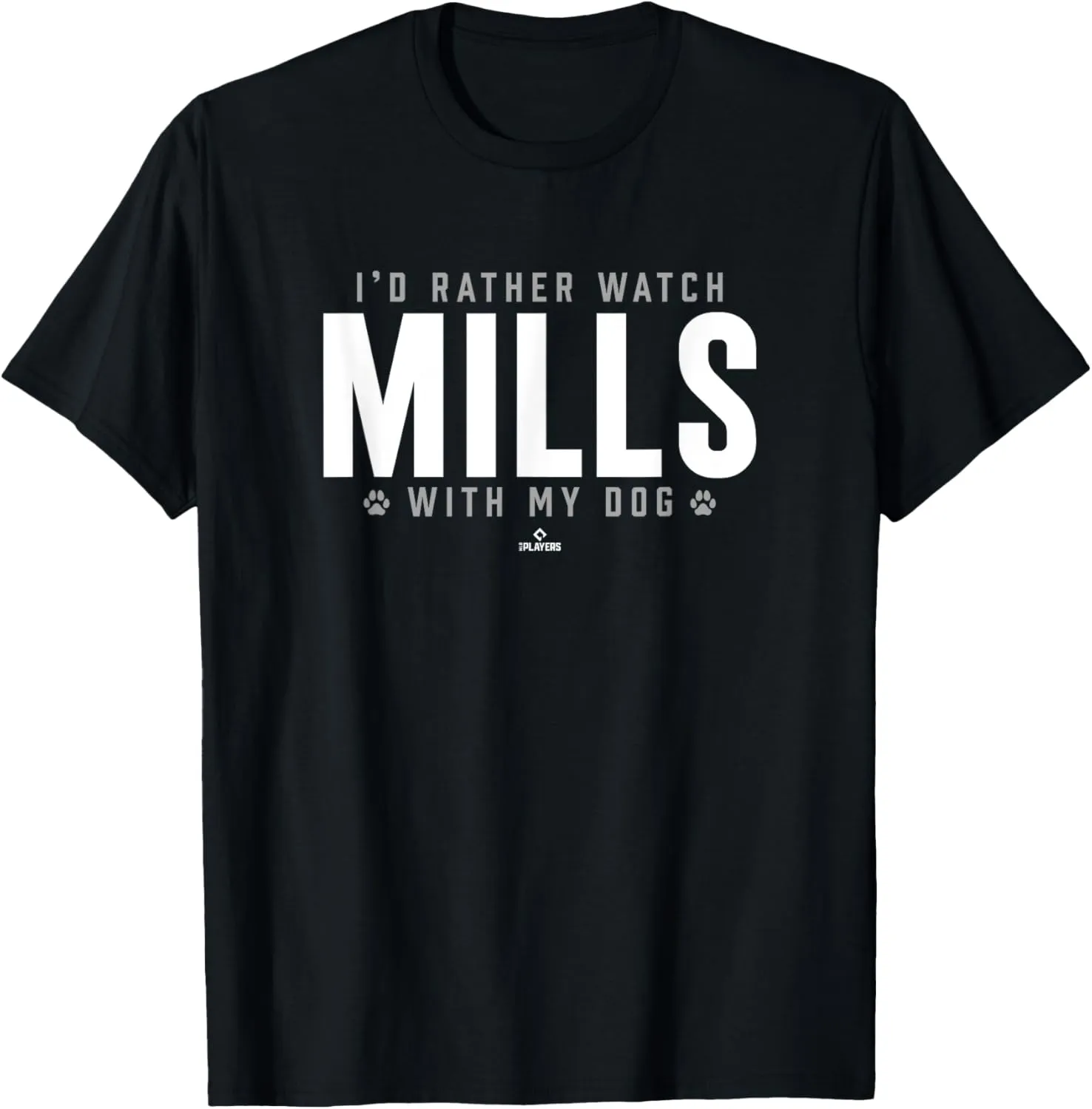 Watch with My Dog Zane Mills Prospect Baseball Fan Gear T-Shirt