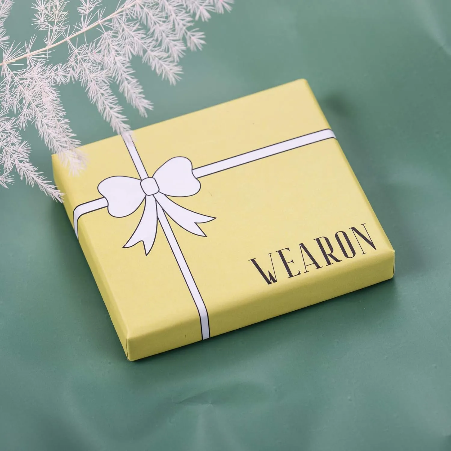 WEARON Initial Letter Heart Necklace 14k Gold Plated Dainty Charm Peach Letter Necklace CZ Initial Letters A Alphabet Heart Pendant Necklaces for Women Gifts