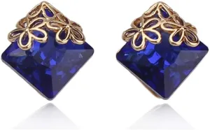 Women's Bridal Wedding Crystal Clip on Earrings No Pierced for Women Charm Jewelry No Ear Hole Earrings